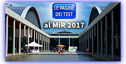 La pagina dei test al MIR 2017 di Rimini